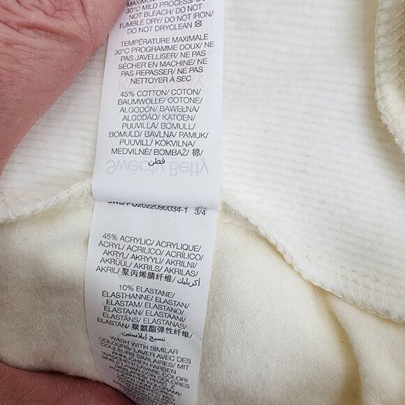 NWT Sweaty Betty Harmonise‎ Luxe Fleece White Pullover Sweatshirt Size XXL - Picture 11 of 12